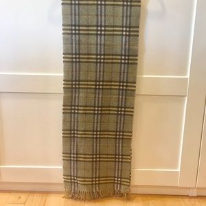 Authentic Olive Green Burberry Scarf
